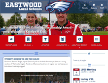 Tablet Screenshot of eastwoodschools.org